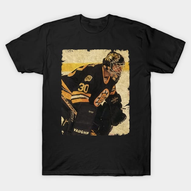 Jon Casey, 1993 in Boston Bruins (2.88 GAA) T-Shirt by Momogi Project